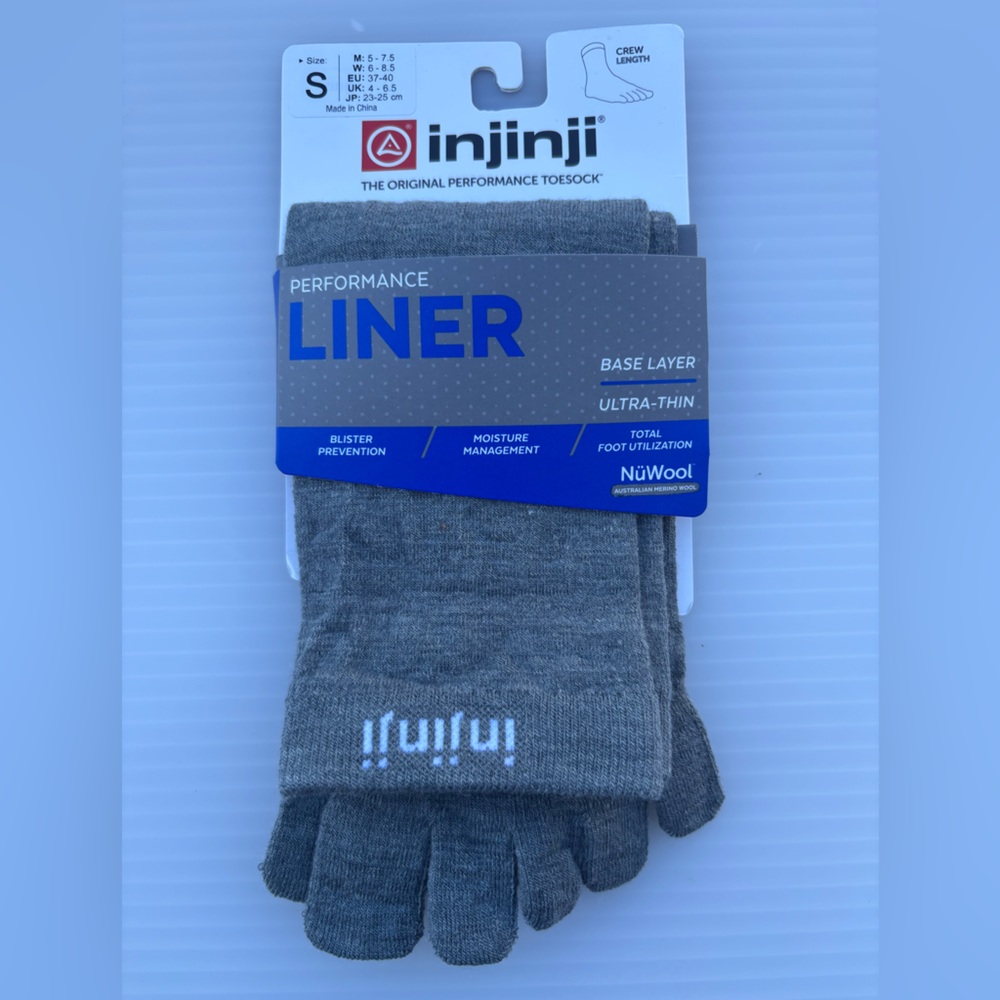 Injinji Liner Wool Crew Socks
